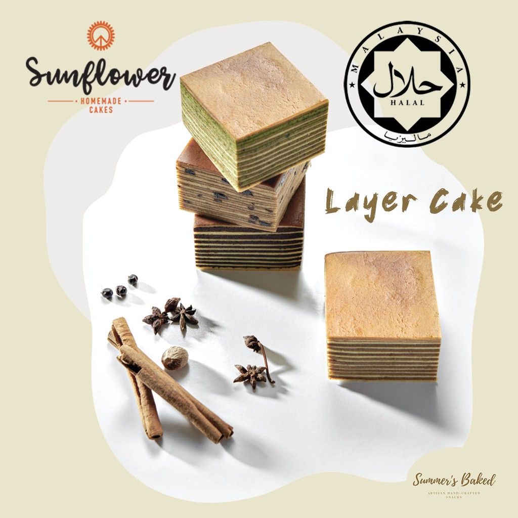 Sunflower Layer Cake/Kek Lapis250g/500g/1kg Shopee Malaysia