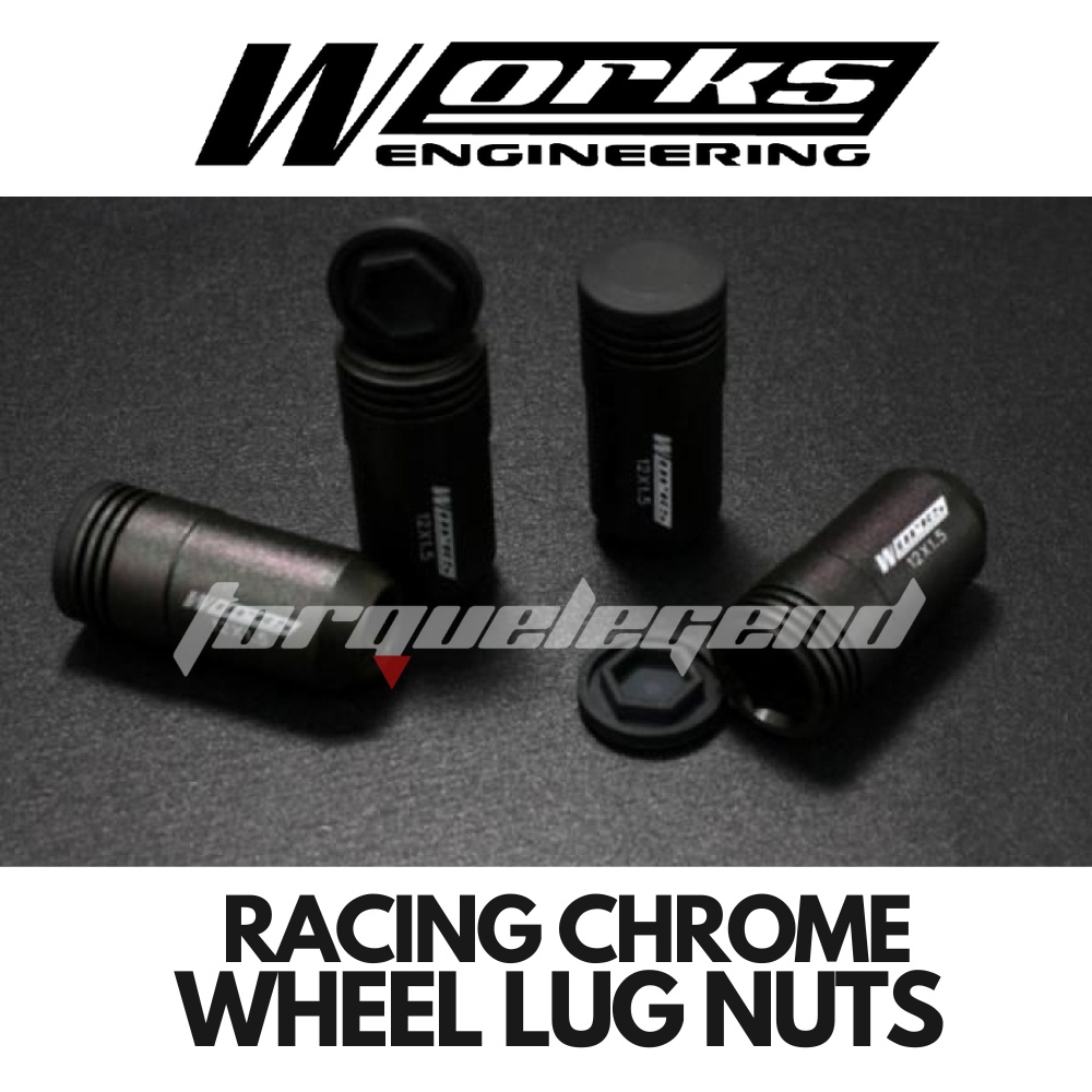 Works Engineering Universal Chrome Molly Racing Rim Wheel Lug Nut (1 ...