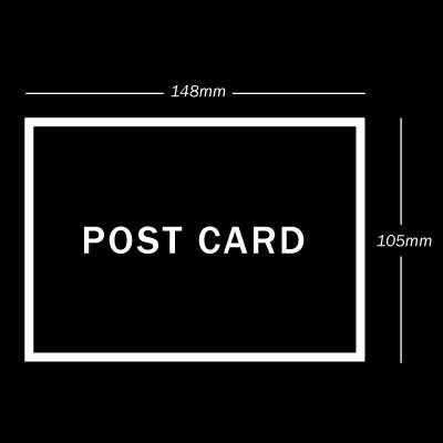 Custom Printed A6 Postcard - Cetak Poskad Sendiri - Minimum Quantity 50 ...