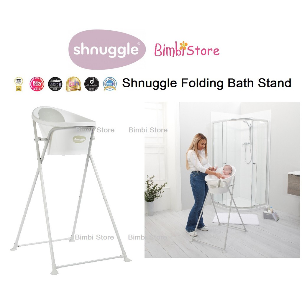 Shnuggle baby bath sales folding bath stand