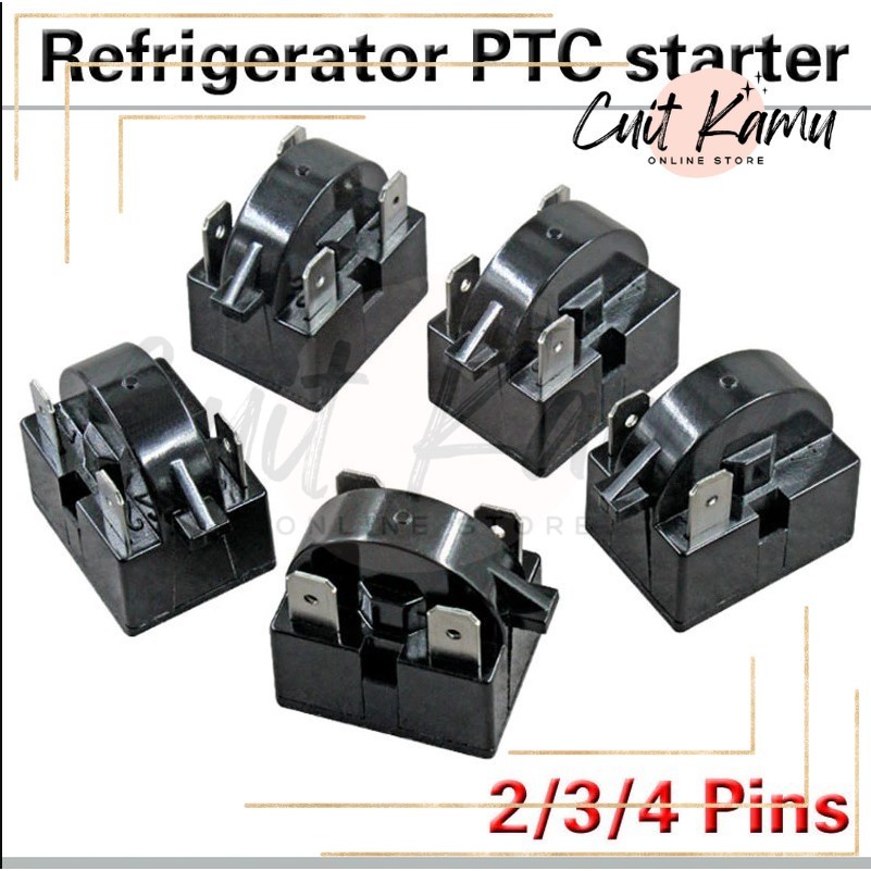 CuitKamu Ptc Relay Refrigerators starting compressor 1/2 1/3 1/4 1/5 1/ ...