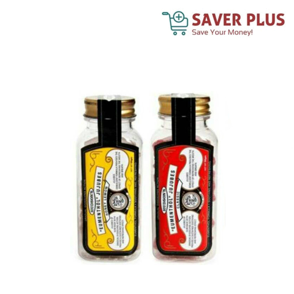 Hudson's Eumenthol Jujubes Bottle 50g ( Classic / Lemon ) | Shopee Malaysia