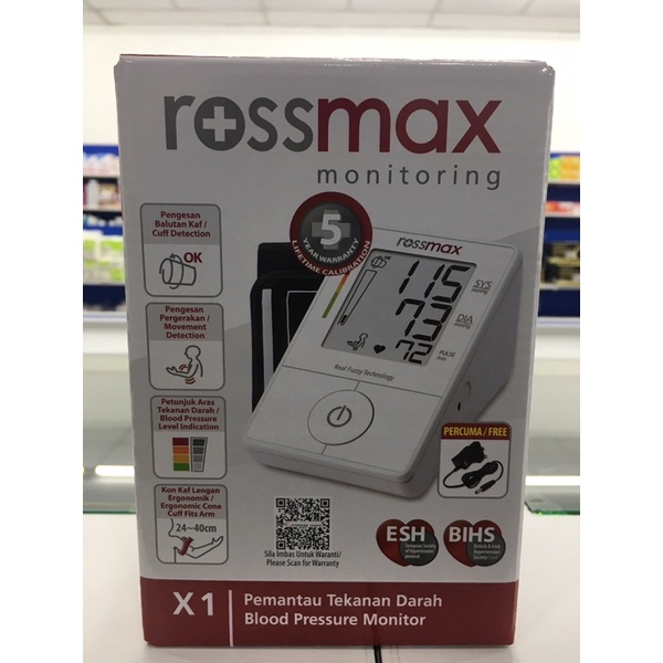 X1 rossmax automatic blood pressure set | Shopee Malaysia
