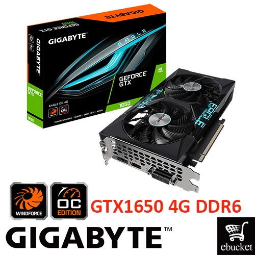 GIGABYTE GeForce GTX 1650 D6 EAGLE OC 4G GV N1656EAGLE OC 4GD