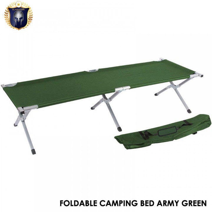 Foldable camping bed on sale