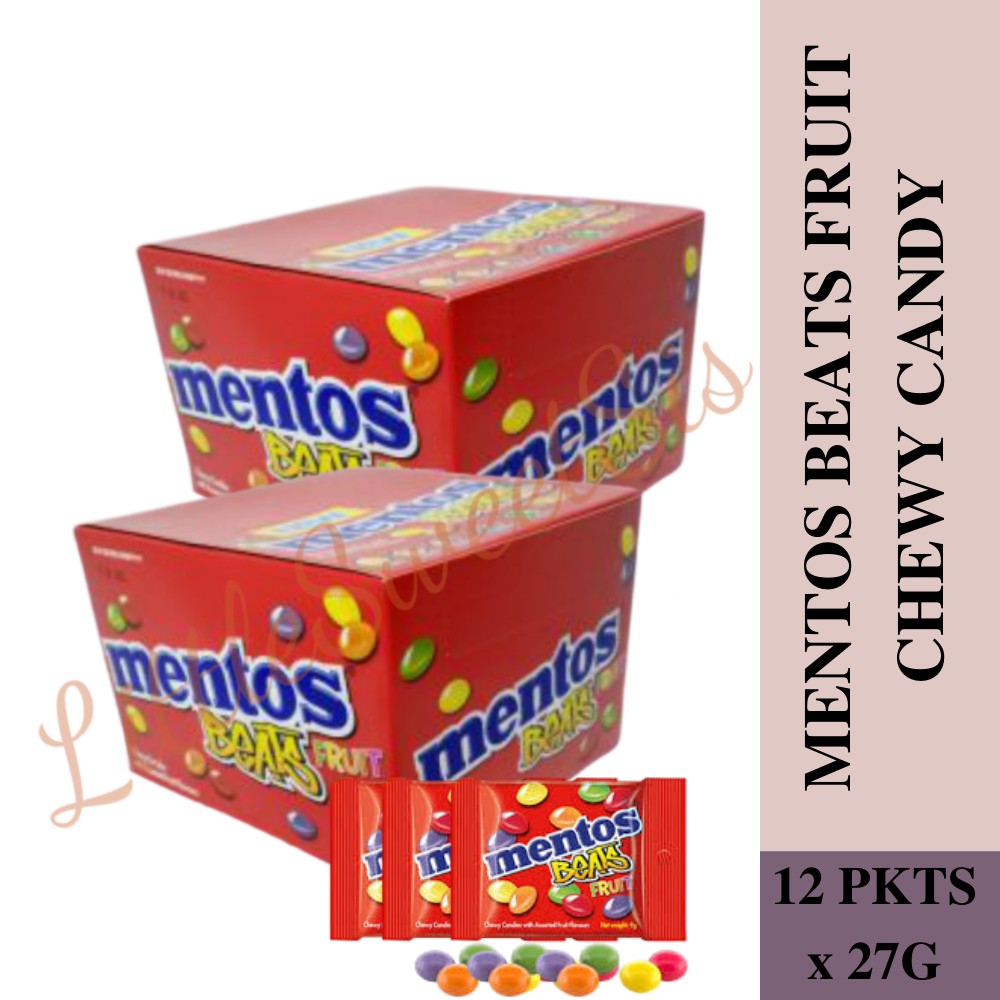 MENTOS BEATS FRUIT CHEWY CANDY [12 PKTS x 27G] | Shopee Malaysia