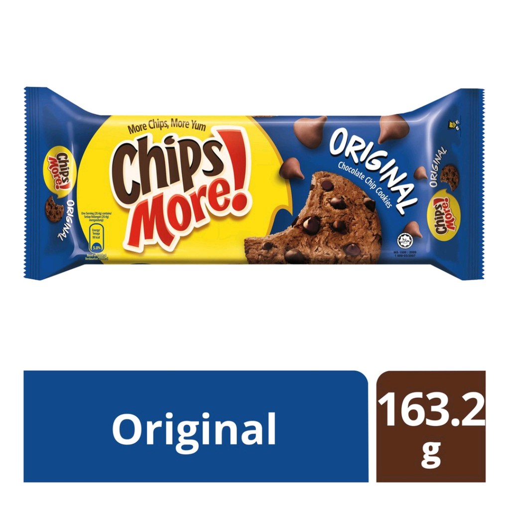 Chipsmore Original Chocolate Chip Cookies 163.2g | Shopee Malaysia