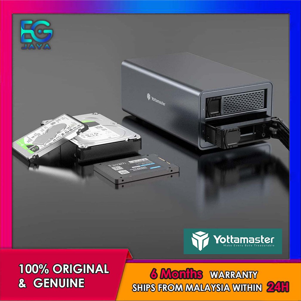 Yottamaster External Hard Drive Enclosure 2.5" 3.5" USB3.0 to SATA HDD