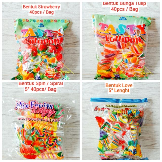 Lollipop Buah Buahan Party Doorgift 40pcs / Bag | Shopee Malaysia