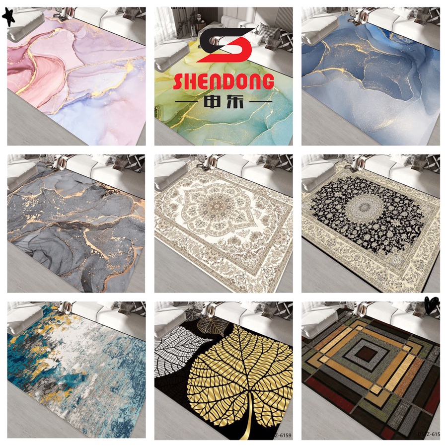 OFFER !! L (180*130cm) Crystal Velvet Carpet 5 D / Floor mat / Rugs