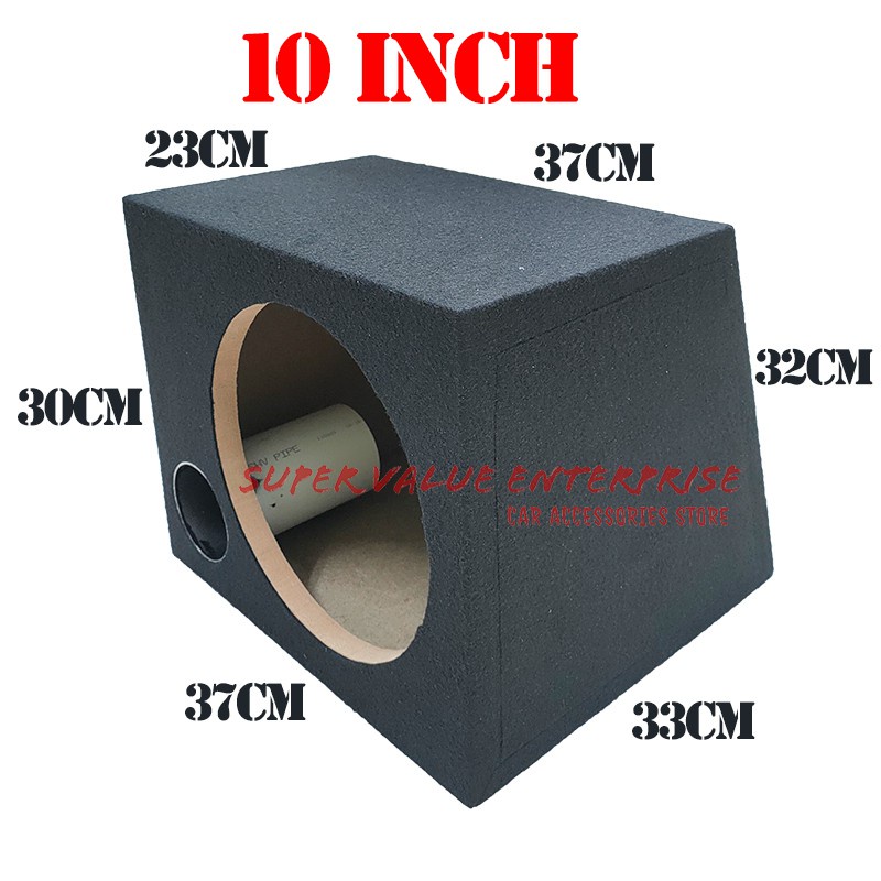 Car Round Subwoofer Box Woofer Box 10/12 Inch Car Speaker Woofer Box