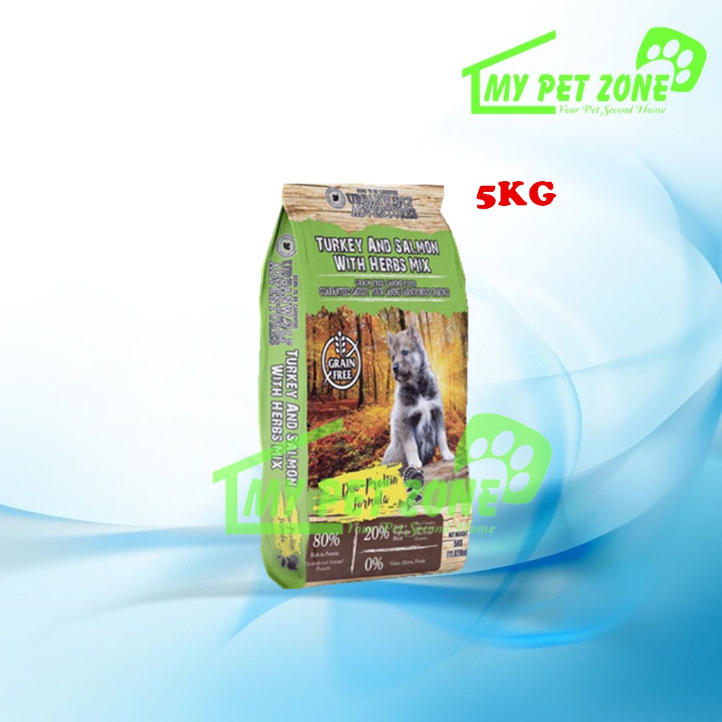 View of UrbanWolf Adventures Puppy Turkey & Salmon with Herbs Mix Grain Free ...
