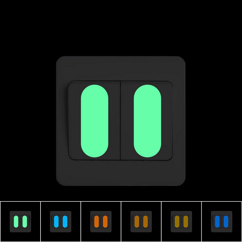 Glow in the Dark Switch Panel Button Sticker DIY Luminous Indicating ...