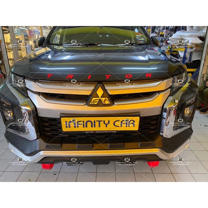 Mitsubishi Triton 2019-2021 Front Bonet Bonnet Trim Guard Protector ...