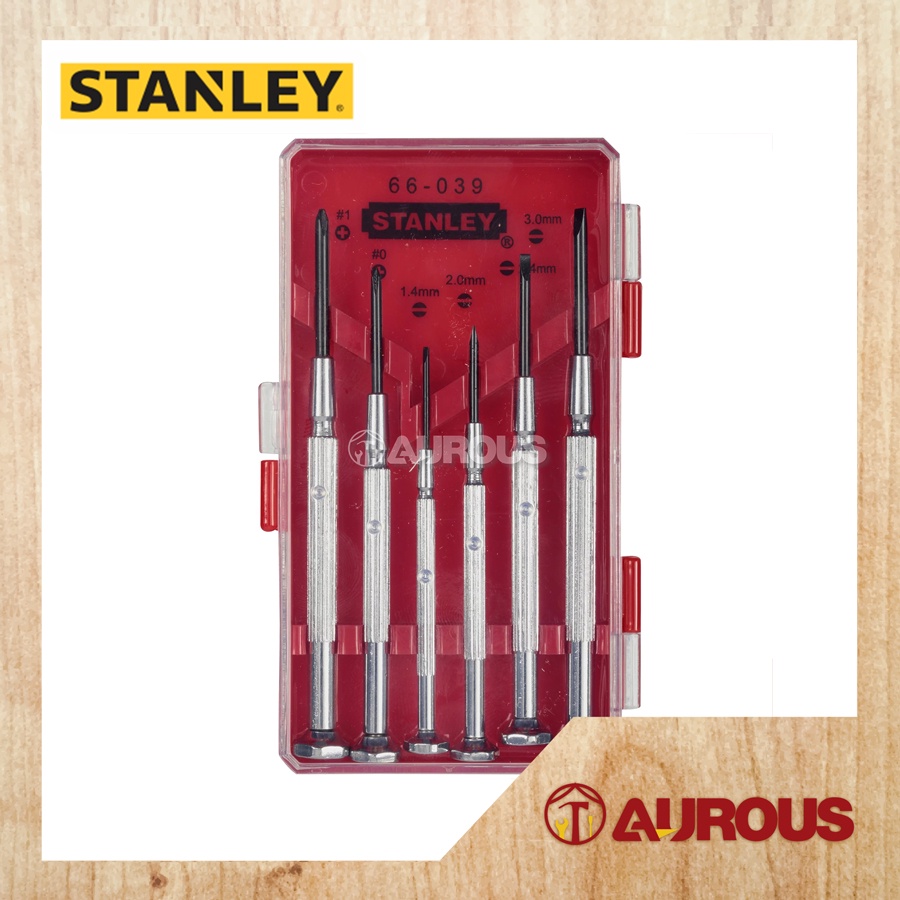 STANLEY 6 PCS RED PRECISION SCREWDRIVER SET (66-039) | Shopee Malaysia