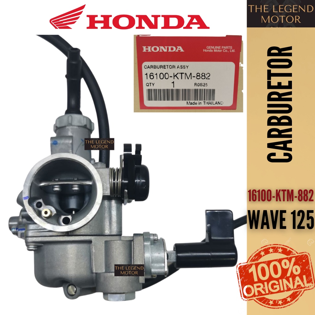 100 Original Honda Wave125 Wave 125 W125 Carburetor Carburator Caburator Caburetor Kaburator 7852