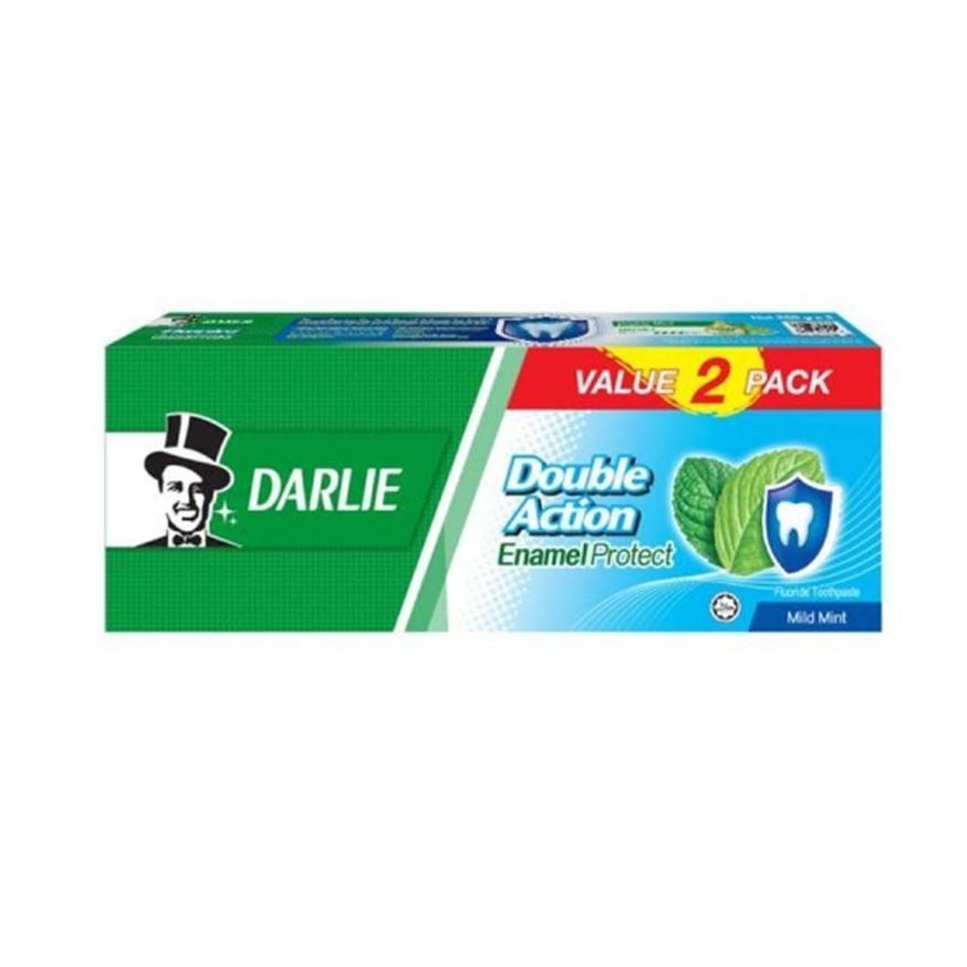 DARLIE TOOTHPASTE BASE ENAMEL PROTECT MILD MINT (200G X 2 +FOC