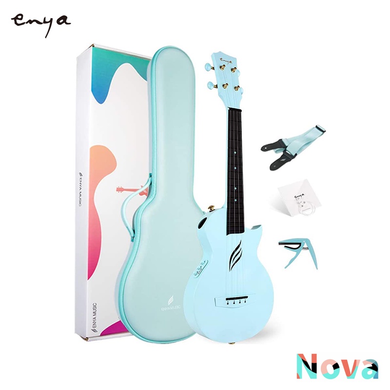 Enya Concert Ukulele AcousticPlus Nova U/OR EQ 23” Cutaway Carbon Fiber