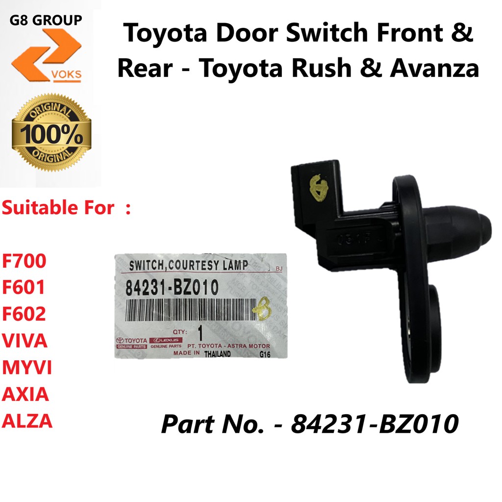 Toyota Door Switch Front & Rear Toyota Rush & Avanza ( 84231BZ010