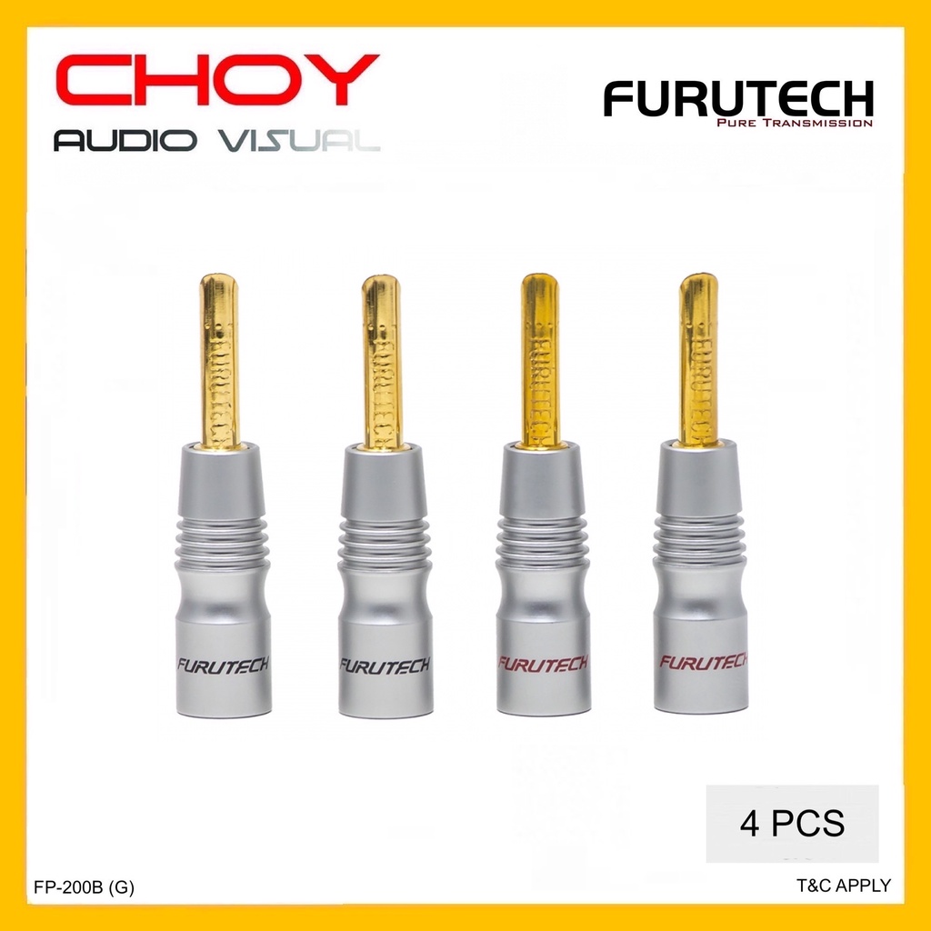 Furutech FP-200B (G) Banana Connectors - Set of 4 | Shopee Malaysia