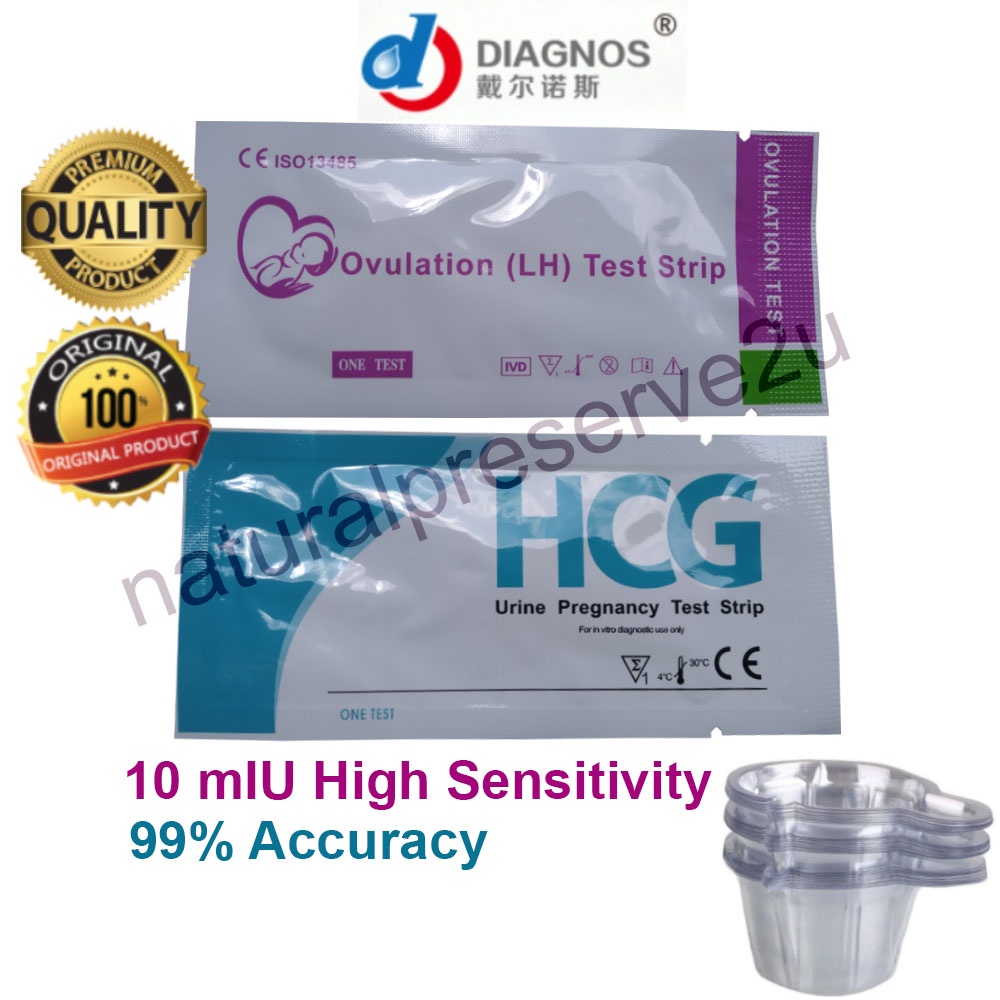 Ovulation Predictor Kit OPK Fertility Ovulasi Uji Kesuburan 排卵预测试剂 Urine Pregnancy Test UPT HCG