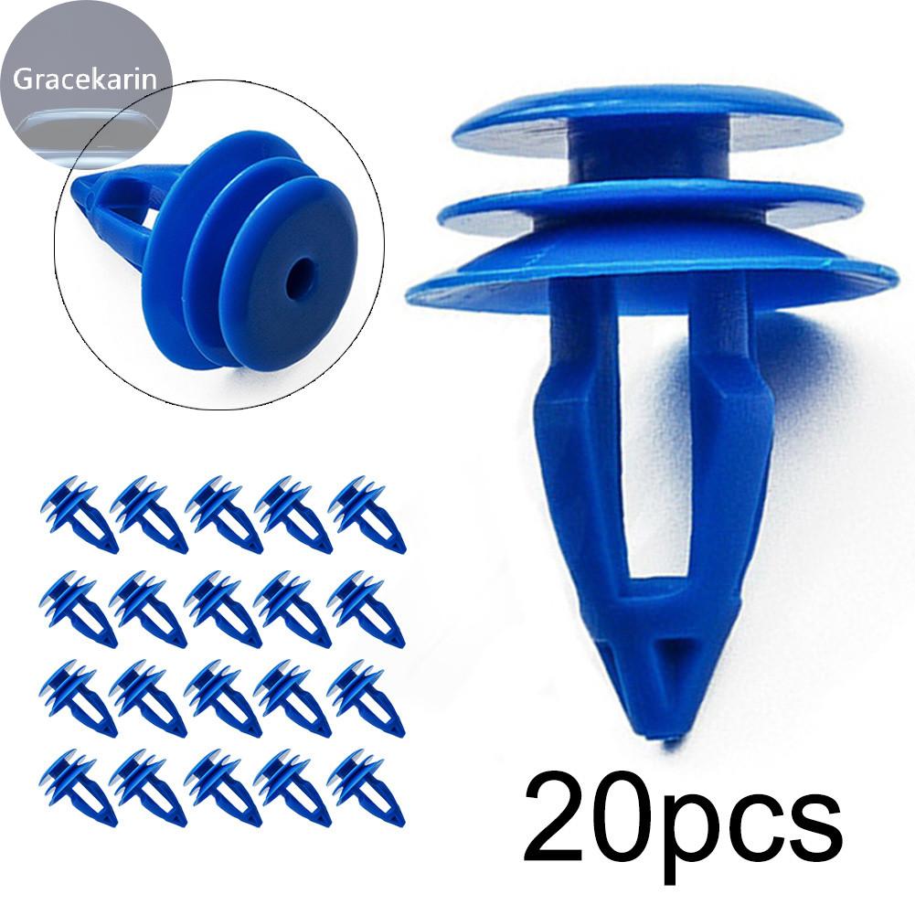 thumbnail image 2 of 20pc Blue Exterior Wheel Fender Arch Moulding Trim Clips For Range Rover Evoque – Replaces LR027255 2 of 4