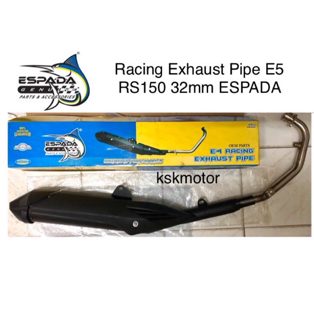 Racing Exhaust Pipe E5 RS150 32mm ESPADA Original Complete Set(honda ...