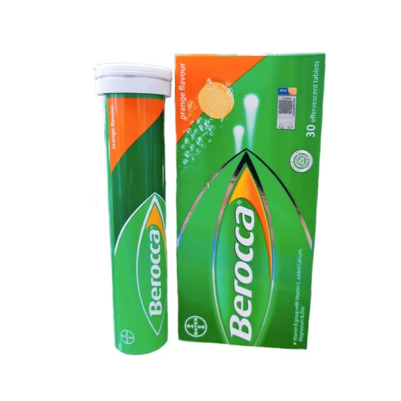 Berocca 30s effervescent tablets Orange/Mango flavour Exp 02/2024 ...