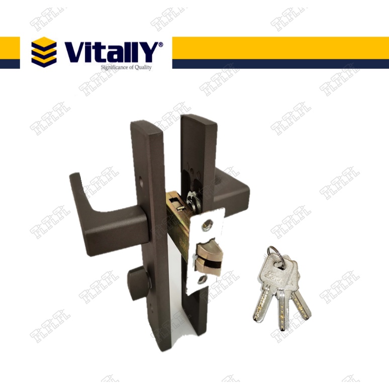 Vitally Durable Aluminium Swing Door Lock Bathroom Door Lock With Key Toilet Bathroom Lock