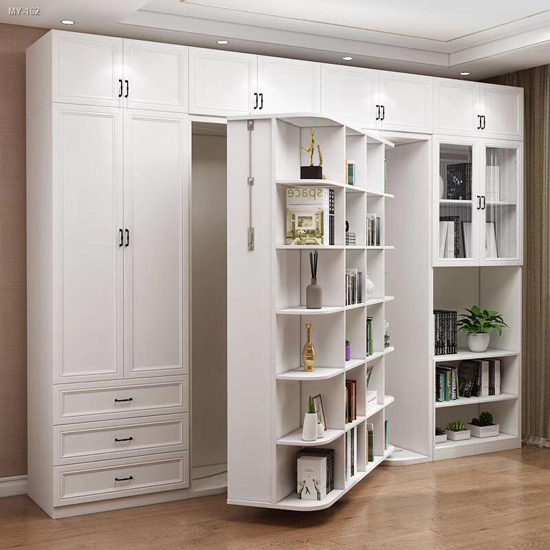 ☂Custom Bookcase Wardrobe Rotating Invisible Bed Multifunctional