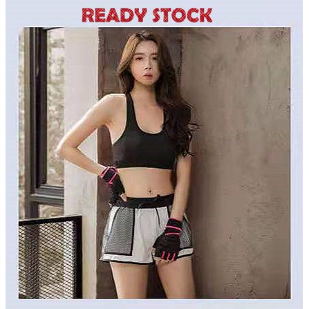 Sports bra and shorts on sale