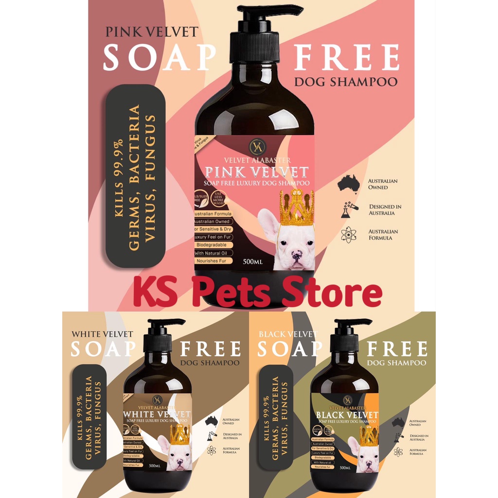 Velvet Alabaster Natural Soap Free Dog Shampoo For Sensitive And Dry ...