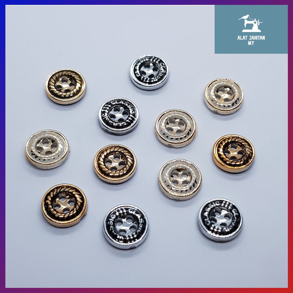 Clothes Button (12pcs/pack) 1.1cm | Butang Baju | Shopee Malaysia