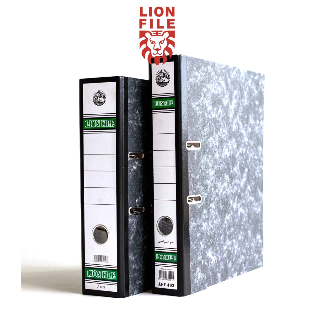 Lion File Lever Arch File / Ring File + Index Divider/Fail Kulit Keras