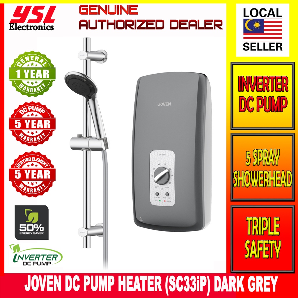 Joven SC33 Series Instant Water Heater With Inverter DC Pump (SC33iP ...