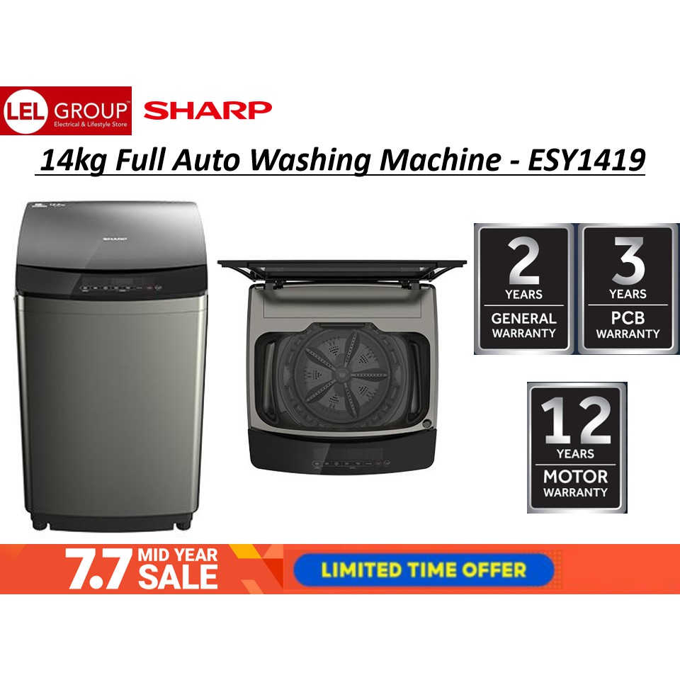 sharp 14kg washing machine