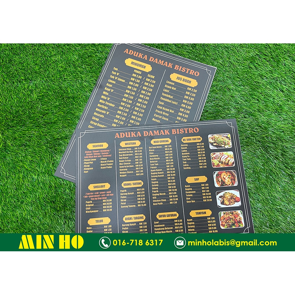 Menu PVC UV Printing (Custom Design) Shopee Malaysia