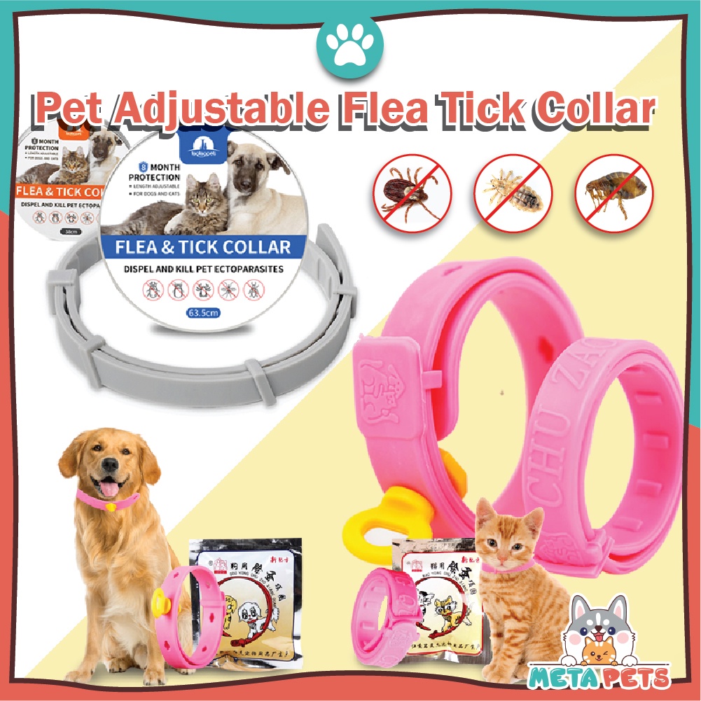META Pets Adjustable Pet Cat Dog Collar Protection Neck Ring Anti Flea Tick Mite Prevention