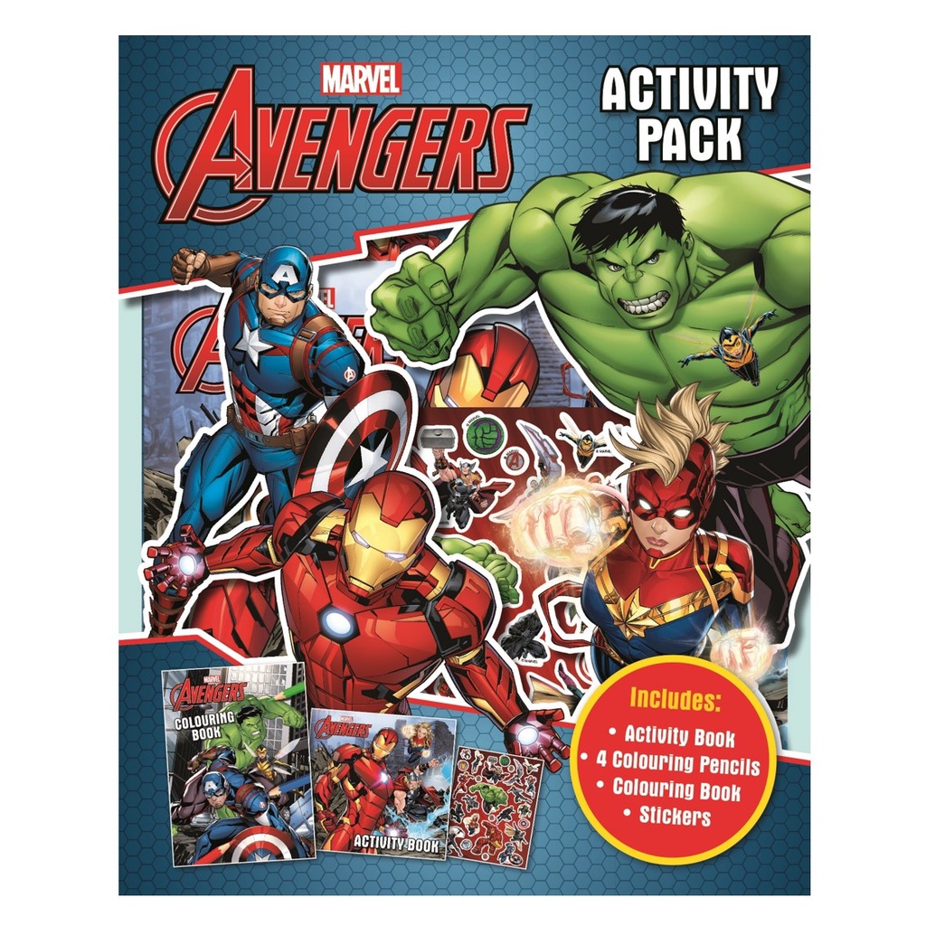 Marvel Avengers Activity Pack for Kids With 1 Colouring Book & 1 ...