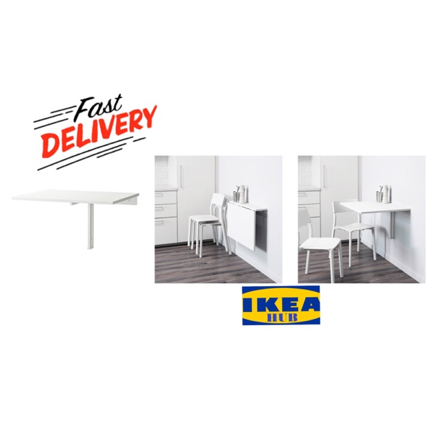 (MURAH) NORBERG Foldable Table Meja Dinding Boleh Lipat Meja Lipat ...