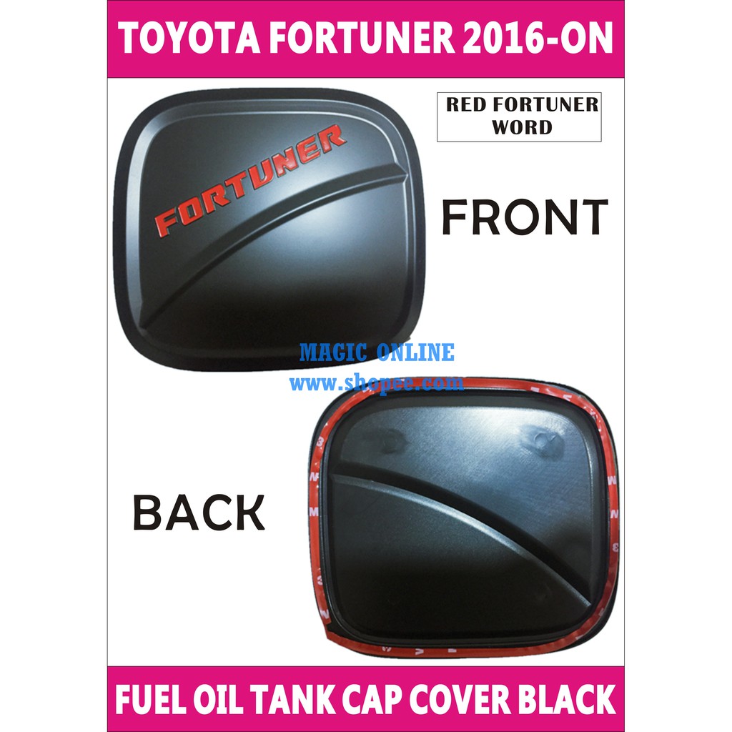 TOYOTA FORTUNER 2016ON FUEL OIL TANK CAP COVER BLACK Shopee Malaysia
