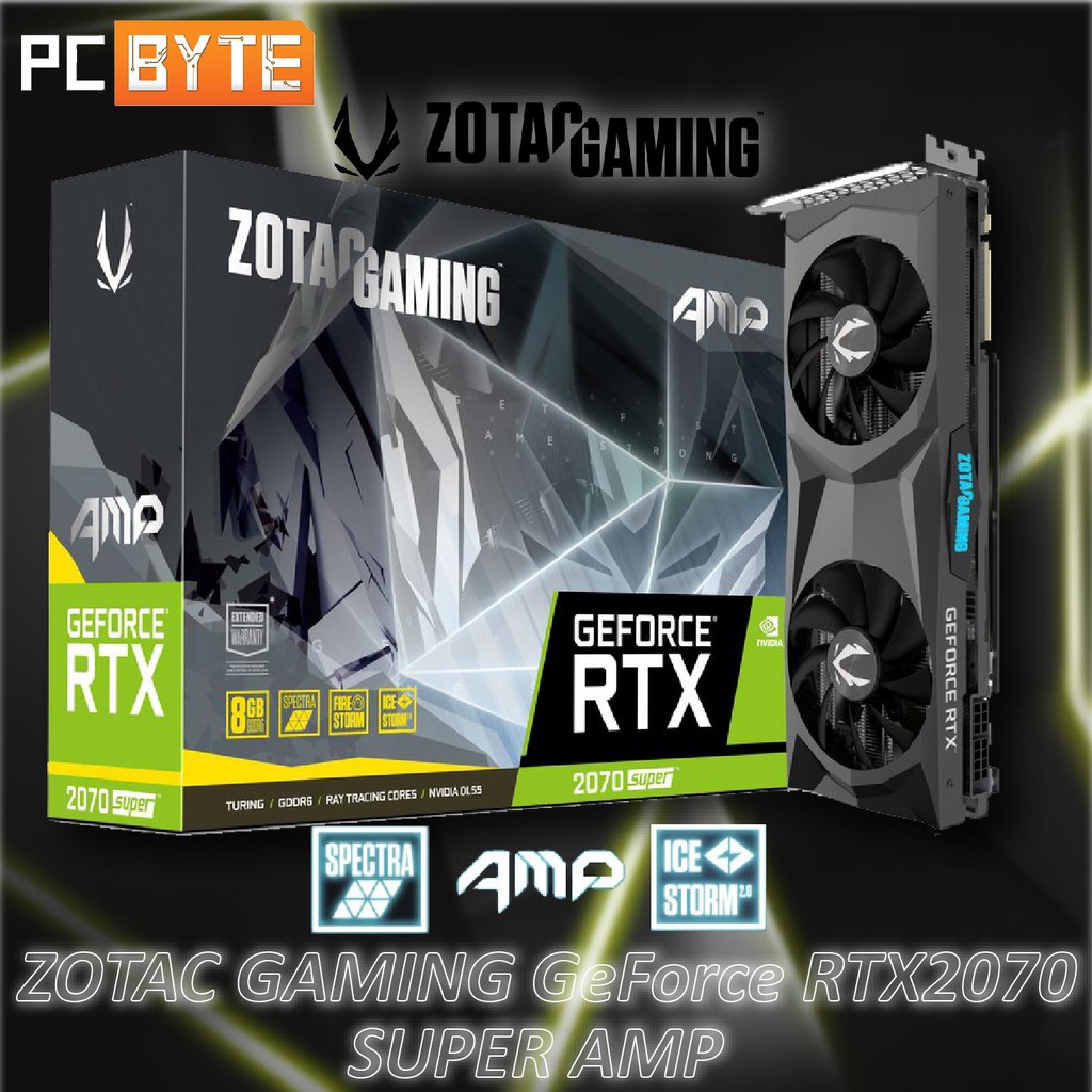 ZOTAC GAMING NVIDIA GeForce RTX 2070 Super AMP 8GB GDDR6 Graphic