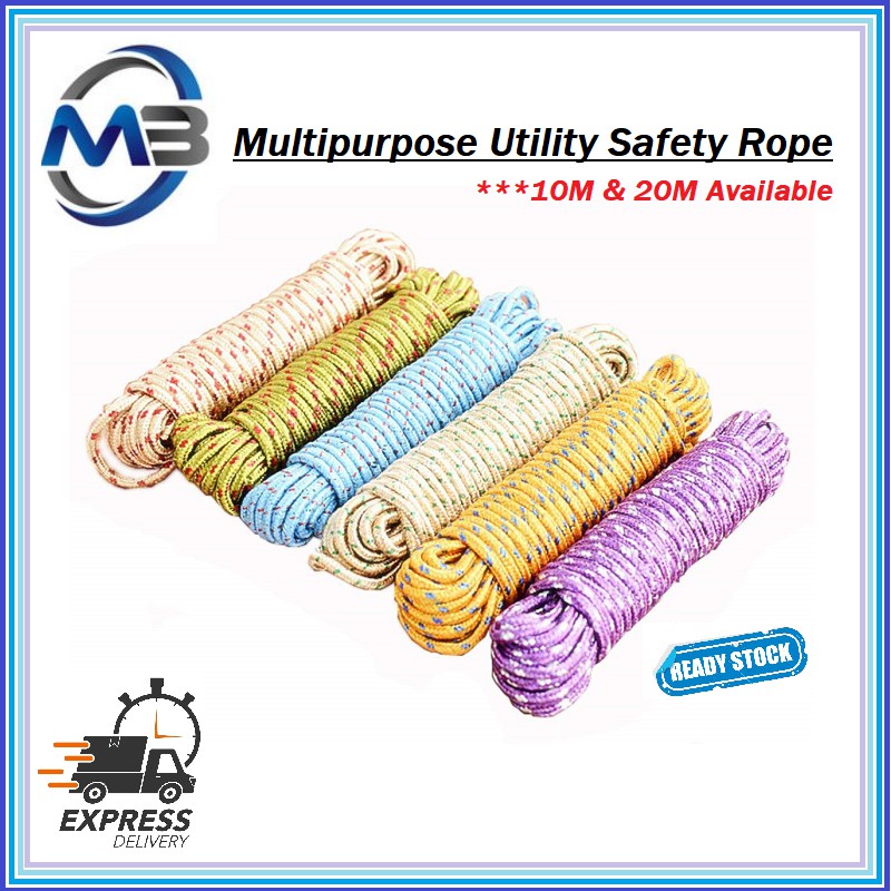 MULTIPURPOSE UTILITY SAFETY ROPE | Shopee Malaysia