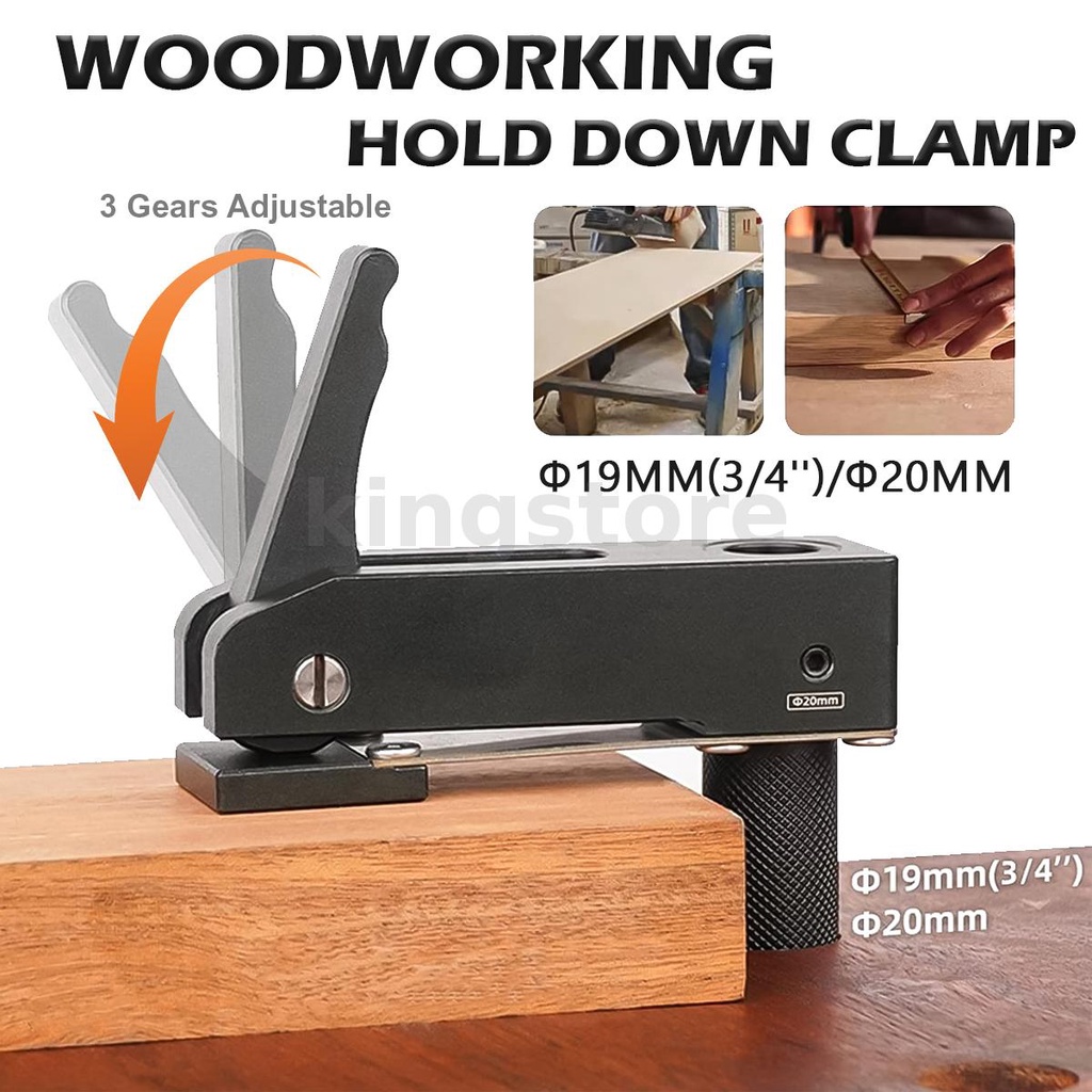Aluminum Alloy Woodworking MFT Table Hold Down Clamp Desktop Presser