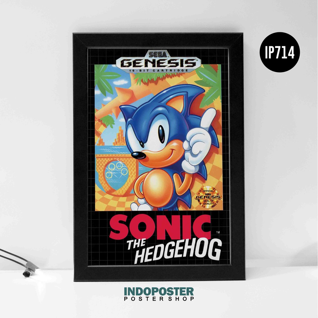 Sega Sonic The Hedgehog A2 Retro Game Poster 60x40cm | Shopee Malaysia