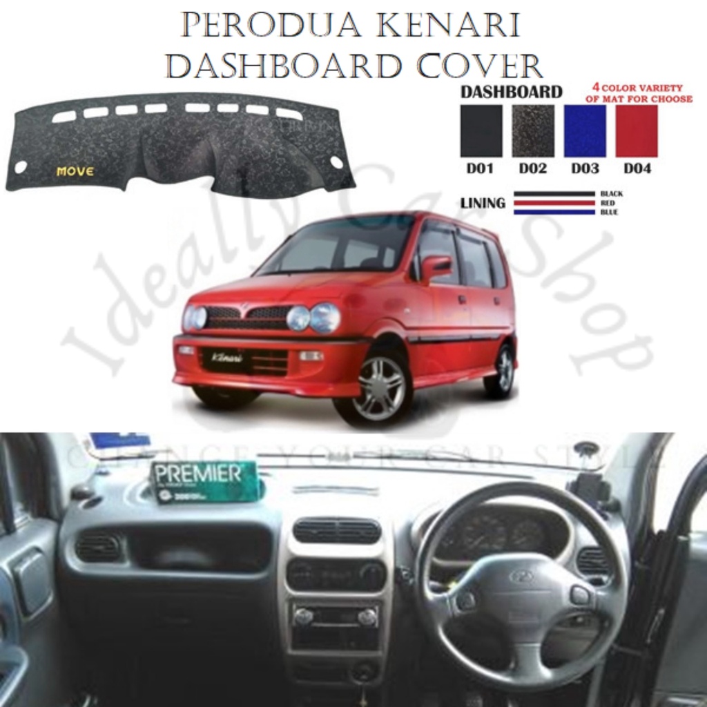 Perodua Kenari Ideally Dashboard Cover Anti Slip Dashboard Mat High ...