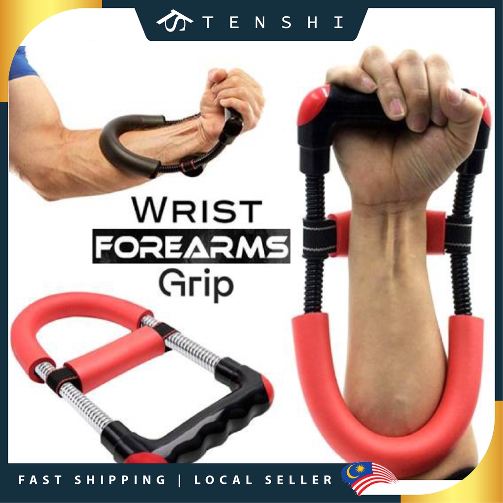 Fitness Wrist Forearm Grip Strength Power Hand Gripper Muscle Gym Gear