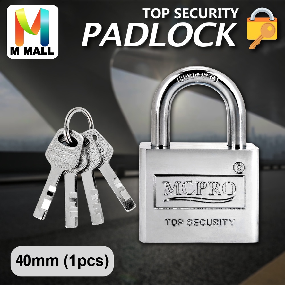 MCPRO PadLock Top Security Padlocks Pad Lock Master Key House Lock Door ...