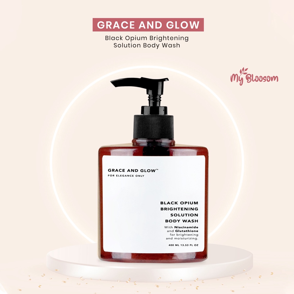 Grace and Glow Black Opium Brightening Booster Body Wash with Niacinamide Glutathione Shopee Malaysia