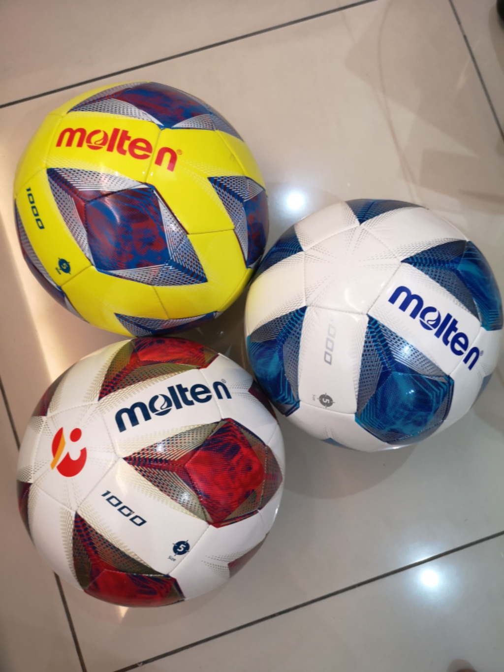 [lelong Molten Original +free Pump Mini] Bola Padang F5a3555k   Molten 